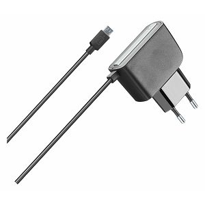 Kućni Punjač CELLULARLINE, 2A/10W, Kabel MicroUSB 120cm, Crni 