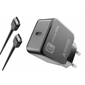 Kućni Punjač CELLULARLINE, Za Samsung, 15W, 1xUSB-C, FC, USB-C Kabel 100cm, Crni