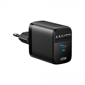 Kućni punjač ANKER 313, 45W, 1xUSB-C, GaN, PowerIQ 3.0, FC 2.0, Black