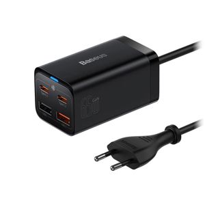 Kućni Punjač BASEUS GaN3 Pro Desktop Fast Charger 65W, 2x USB-A, 2x USB-C+Kabel C-C, Black, CCGP040101