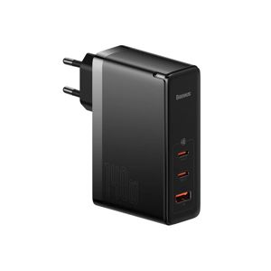 Kućni Punjač BASEUS GaN5 Pro Fast Charger 140W, 2x USB-C, 1x USB-A, Kabel C-C Black, CCGP100201