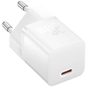Kućni Punjač BASEUS Mini GaN5 Fast Charger 30W, USB-C, White, CCGN070502