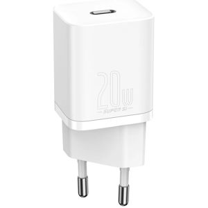 Kućni Punjač BASEUS Super Si Quick Charger, USB-C, 20W, White, CCSUP-B02