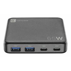 Kućni Punjač CELLULARLINE, Multipower Desk 65W, 2x USB-A, 2x USB-C
