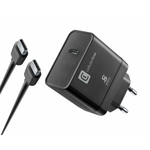 Kućni Punjač CELLULARLINE, Za Samsung, 45W, 1xUSB-C, Super Fast 2.0, Kabel USB-C 100cm, Crni
