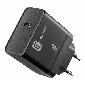 Kućni Punjač CELLULARLINE, Za Samsung, 45W, 1xUSB-C, Super Fast 2.0, Crni