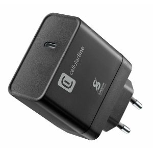 Kućni Punjač CELLULARLINE, Za Samsung, 65W, 1xUSB-C, Super Fast 2.0, Crni
