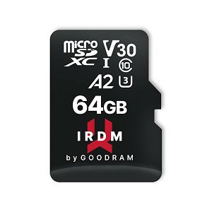 Memorijska Kartica GOODRAM, IRDM, IR-M2AA-0640R12, 64GB microSDXC UHS-I U3 A2+Adapter
