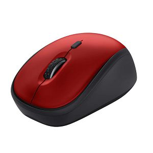 Miš TRUST Yvi+, Silent Click 24550, Bežični, Red
