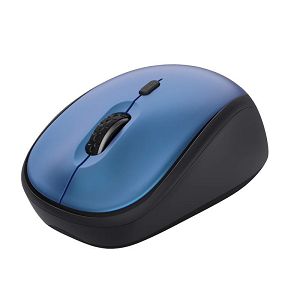 Miš TRUST Yvi+, Silent Click 24551, Bežični, Blue