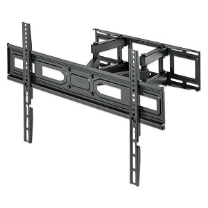 Nosač TV MANHATTAN 46244, Zidni, Univerzalni, 37"-80", 40kg, 2 Ruke, Visina/Nagib/Okretni, Crni  