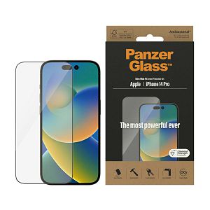 Zaštitno Staklo PANZERGLASS, Apple iPhone 14 Pro, Ultra Wide Fit, Antibacterial, Crno