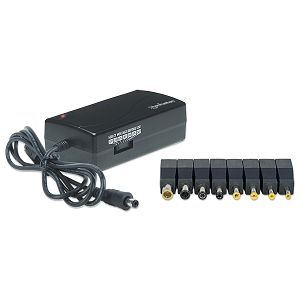 Punjač Za Notebook MANHATTAN 100854, 70W Univerzalni, Podesivi Napon, 7 Izlaznih Razina