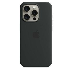 Zaštitna Maska APPLE, Silicon Case, Magsafe, iPhone 15 Pro, MT1A3ZM/A, Black