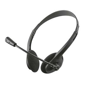 Slušalice TRUST Primo 21665, Naglavne, PC, 3,5mm, Black