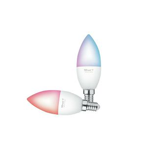 Žarulja Smart TRUST 71293, WiFi, E14, 2Pak, RGB, Color