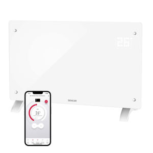 Staklena konvekcijska grijalica SENCOR, SCF 4240WH, WiFi, 2000W, White