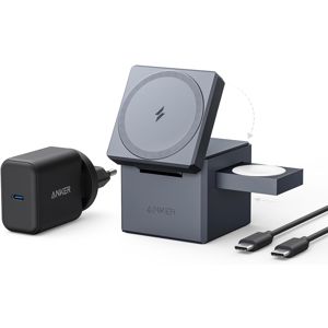 Stanica za bežično punjenje ANKER, MagSafe Cube 3u1, Y1811G11, 15W