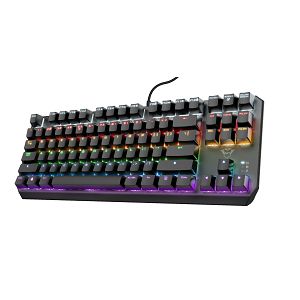 Tipkovnica TRUST GXT 834 Callaz, Gaming, Osvjetljenje, Mehanička, US, Black