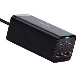 Kućni Punjač BASEUS GaN3 Pro Desktop Fast Charger 100W, 2x USB-A, 2x USB-C+Kabel C-C, Black, CCGP000101