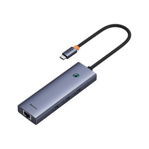 USB Hub BASEUS B0005280A813-00, USB-C/4u1, Dark Grey