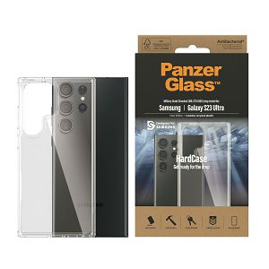 Zaštitna Maska PANZERGLASS, HardCase Samsung Galaxy S23 Ultra, Antibacterial, Prozirna