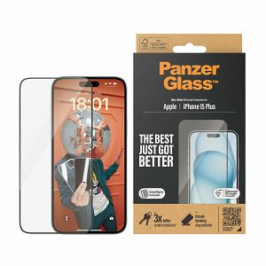 Zaštitno Staklo PANZERGLASS, Apple iPhone 15 Plus, Ultra Wide Fit